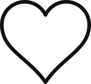 300x279 Heart Clipart Outline Png