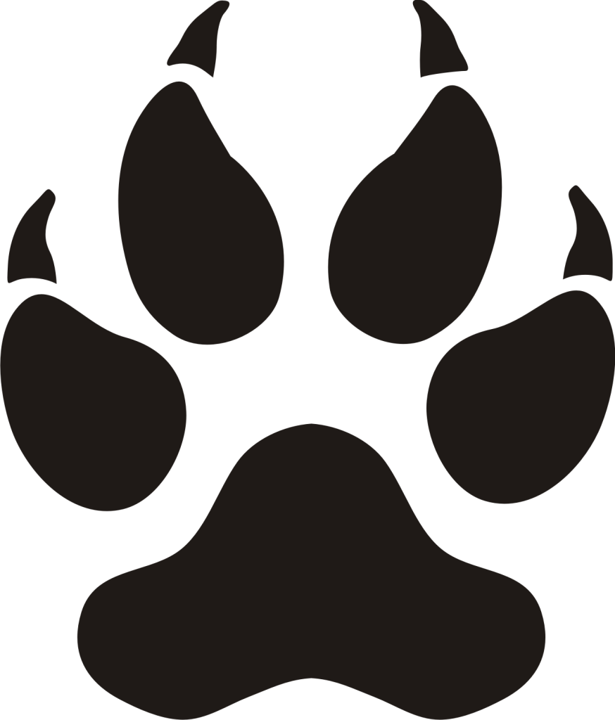 874x1024 Panther Paw Prints Clip Art Images