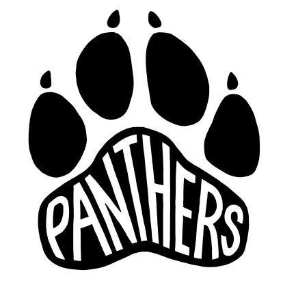 414x414 Panther Pride On Panthers Black Panthers And Cat Paws Clipart