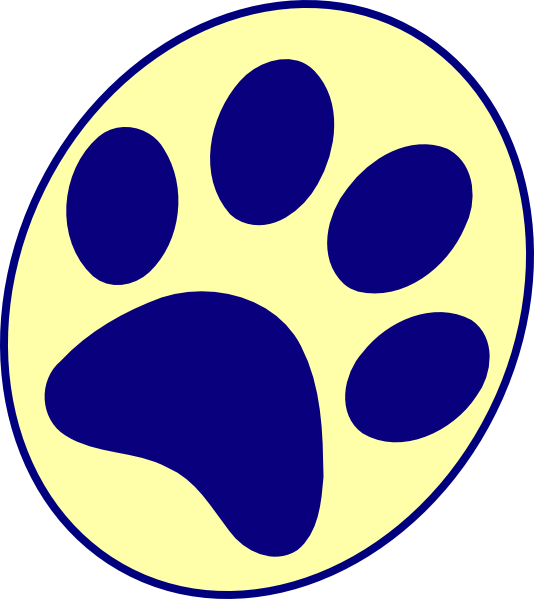 534x599 Black Panther Paw Print