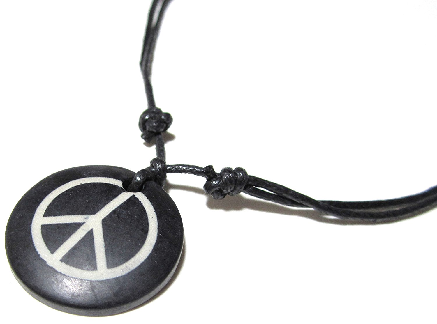 1500x1113 Black Peace Sign Necklace