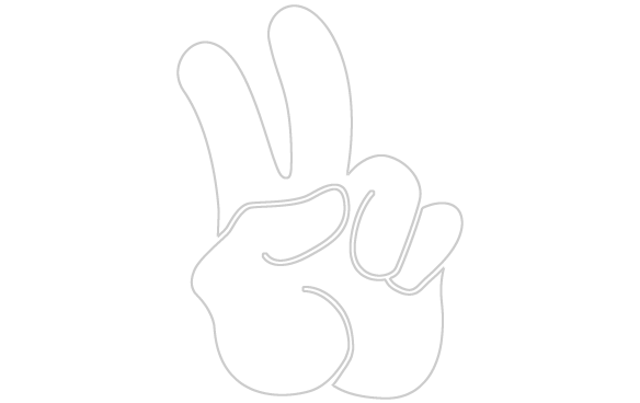 584x368 Finger Peace Sign Clipart