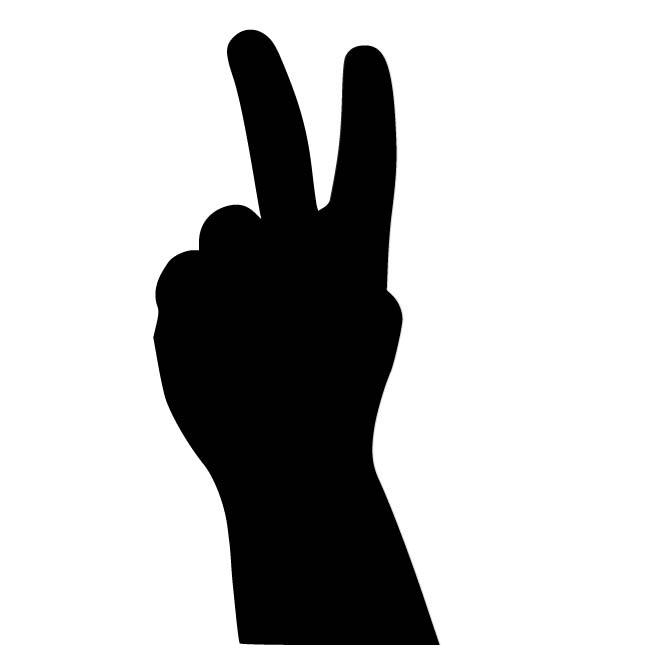 660x660 Peace Sign Silhouette