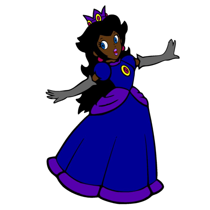 894x894 Black Skin Princess Peach By Darkfalco313