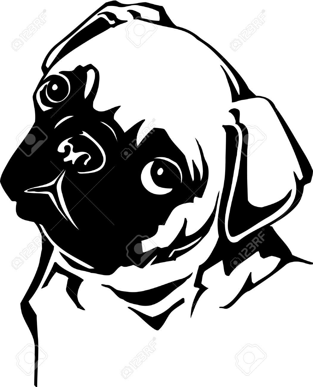 1051x1300 Pug Royalty Free Cliparts, Vectors, And Stock Illustration. Image