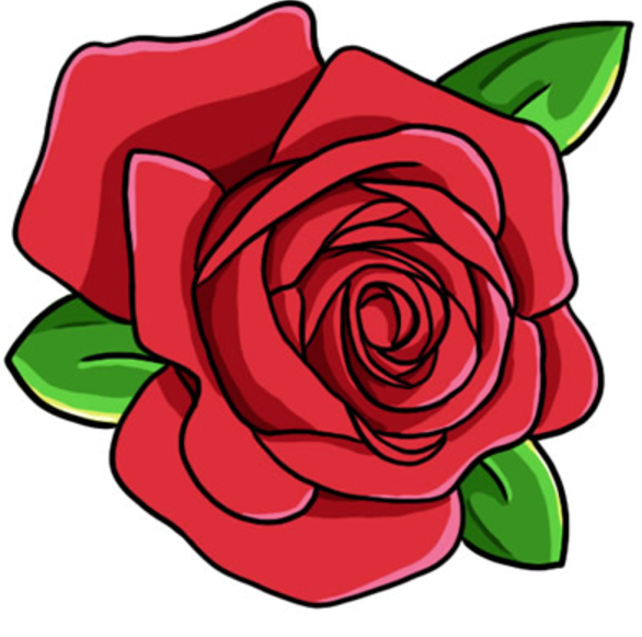 586x581 Chic Idea Clip Art Roses Free Rose Clipart Public Domain Flower