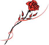 170x157 Black Rose Clip Art