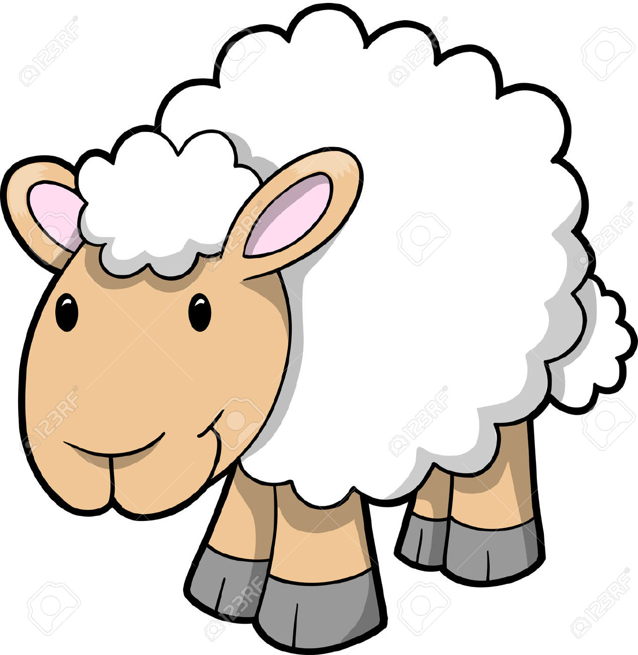 1268x1300 Clipart Sheep