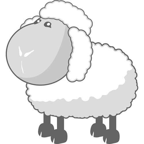 500x500 Black Sheep Clipart