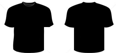 406x188 T Shirt Front And Back Clipart