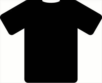 350x284 Black T Shirt Clipart