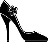 170x148 Clip Art Image Of Women's High Heeled Shoe High Heel Shoes