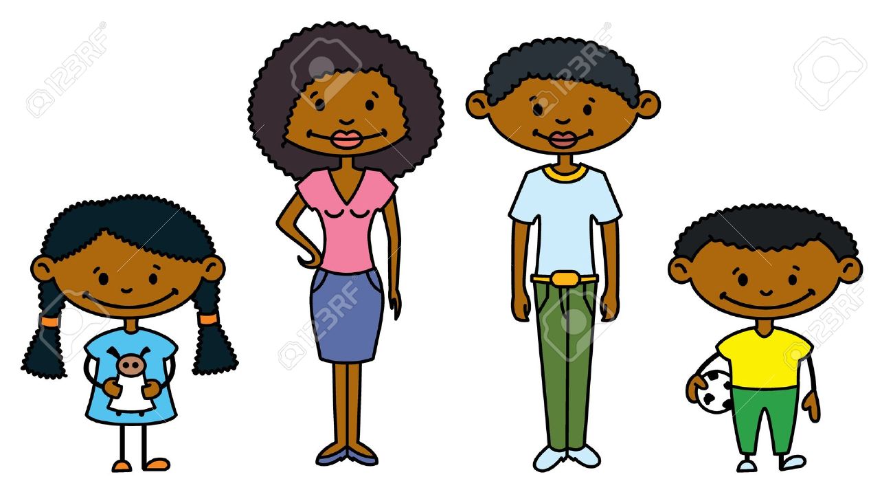 1300x713 African American Siblings Clipart