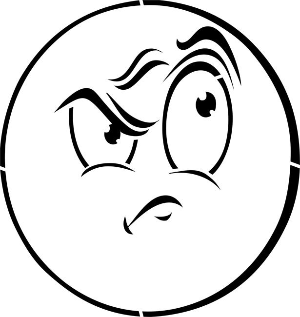 615x650 Emoticon Black And White Clipart