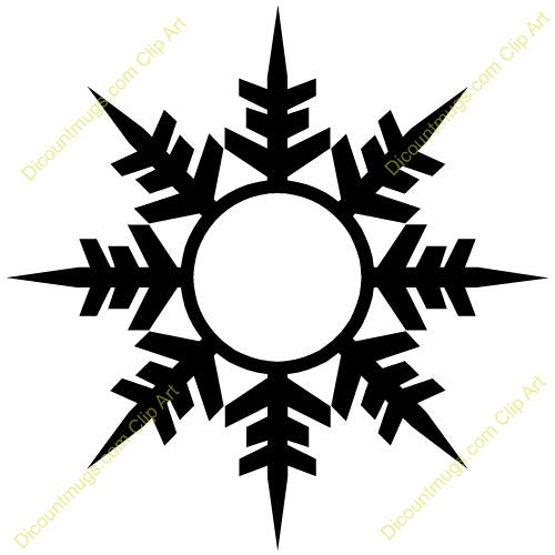 500x500 Free Winter Snowflake Clipart Custom Clip Art Stencils