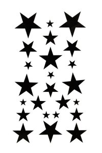 200x300 Stars Clipart Little Black