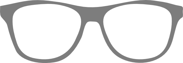 600x208 Grey Clipart Sunglasses