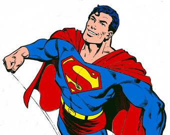 340x270 Super Superman Superwoman Clipart