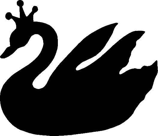 527x454 Swan Stencil
