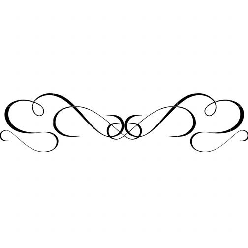 504x504 Black Swirl Border Clip Art