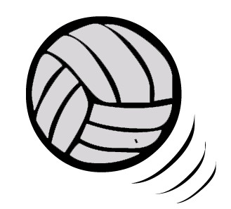 Black Volleyball Cliparts