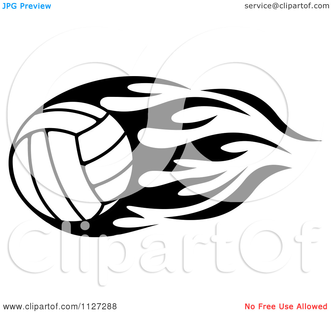 1080x1024 Volleyball Black And White Clipart