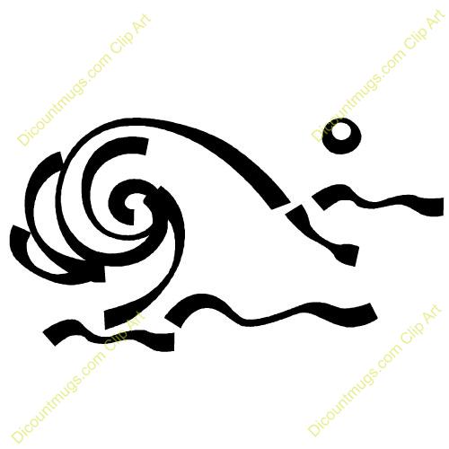 500x500 Waves Clipart Black And White