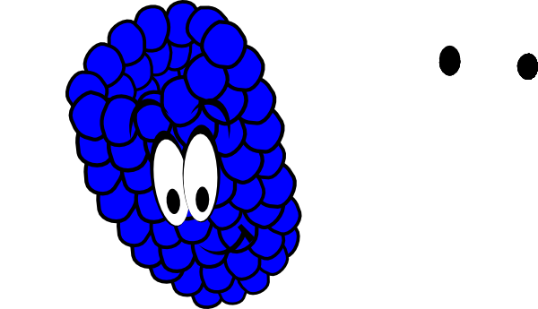 600x345 Smiling Blue Raspberry Clip Art