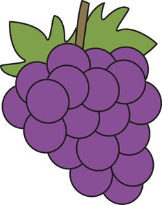 236x299 Cute Grapes Clipart