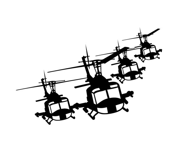 570x488 Huey Helicopter Team Vinyl Stickerdecal V1 By Jnmvinylstudio