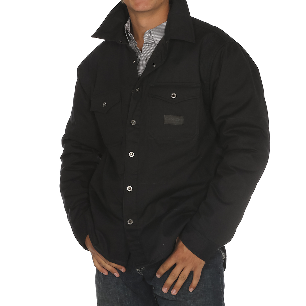 1000x1000 Shop Men's Cinch Black Shirt Jacket