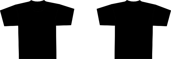 600x209 Black Shirt Clip Art