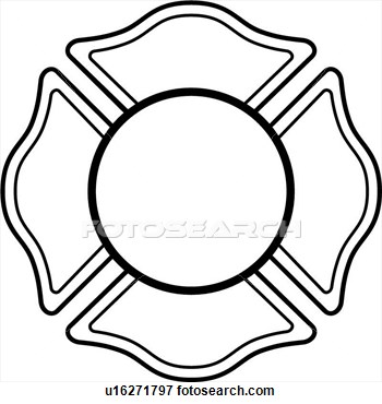 350x370 Fire Maltese Cross Clipart