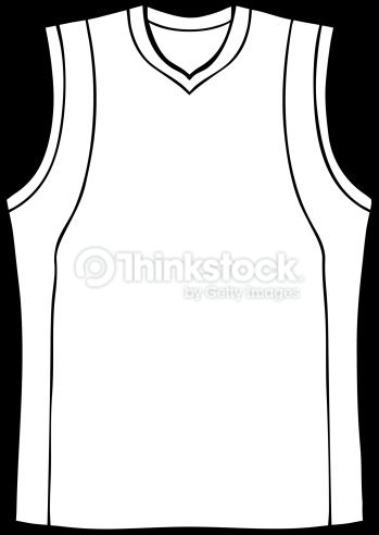 349x492 Drawn Basket Basketball Jersey