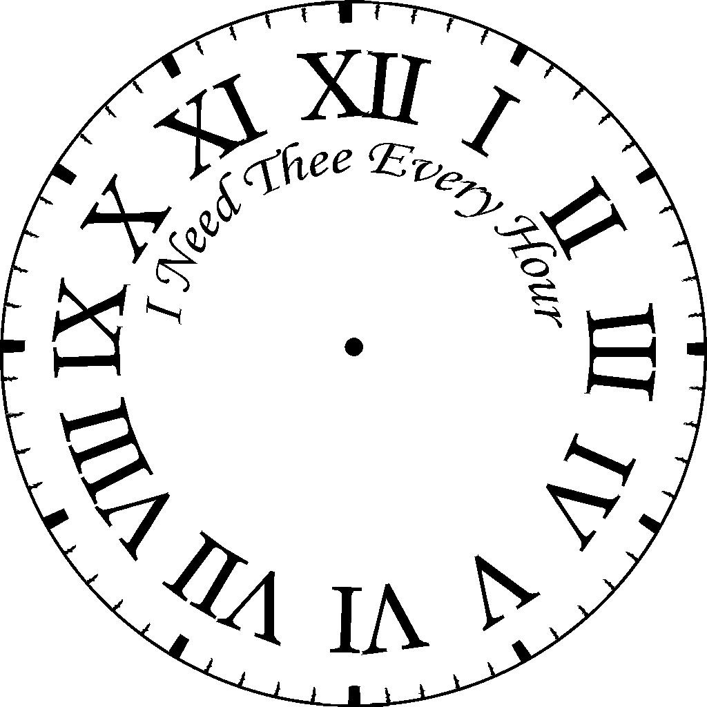1024x1024 Clock Clipart Number