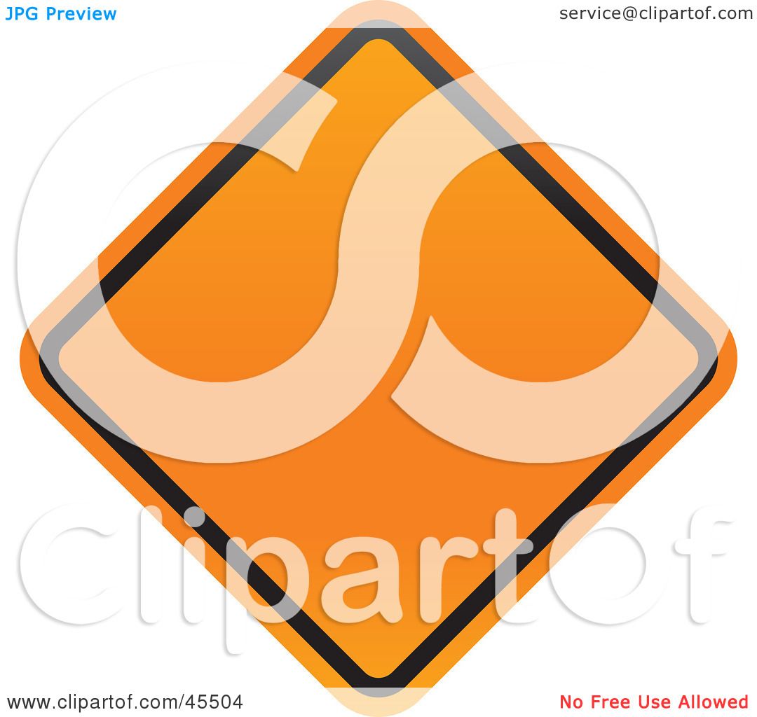 1080x1024 Royalty Free (Rf) Clipart Illustration Of A Blank Orange Diamond