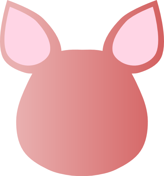 552x595 Totetude Blank Pig Face Clip Art