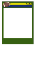 184x239 Football Card Templates