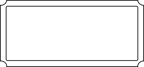 600x280 Blank Movie Ticket Stub Clip Art