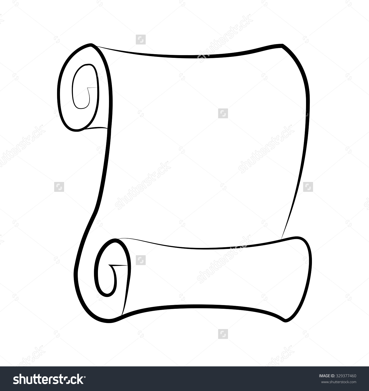 1500x1588 Scroll Clipart Silhouette