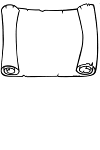 200x300 Clip Art Scroll