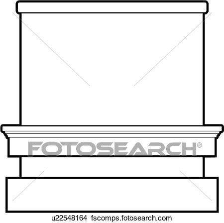 450x448 Clipart Of , Blank, Borders, Monument, Post, Sign, Signpost
