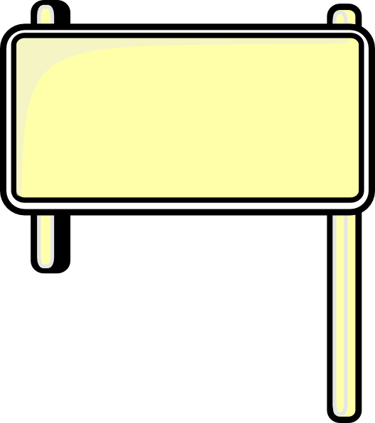 528x596 Highway Sign Blank Clip Art