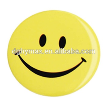 350x350 Classic Yellow Smiley Smile Face Design Badge Button Pins