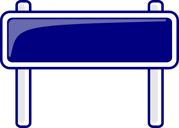 600x429 City Sign Blank Clip Art