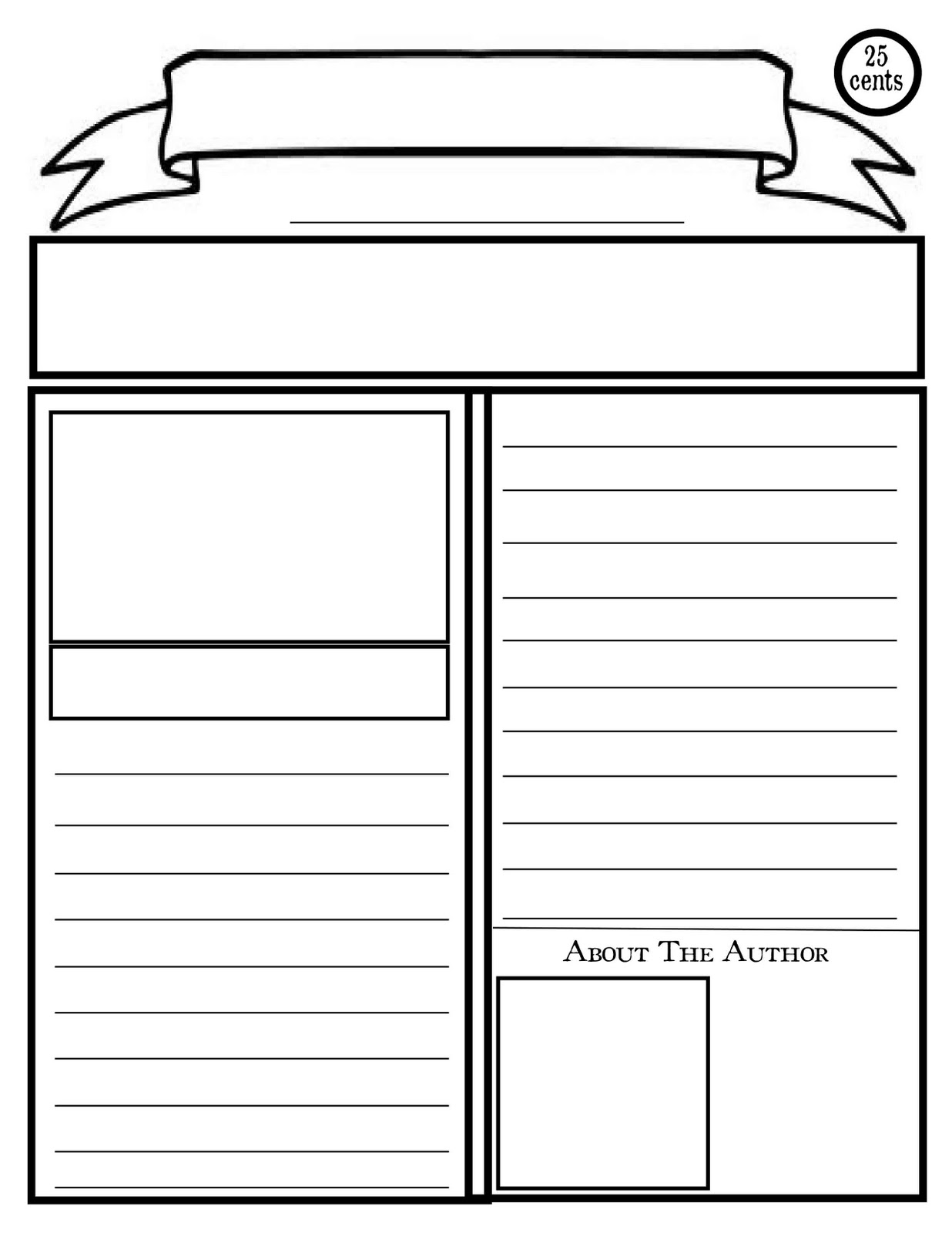 1236x1600 Newspaper Template Clipart