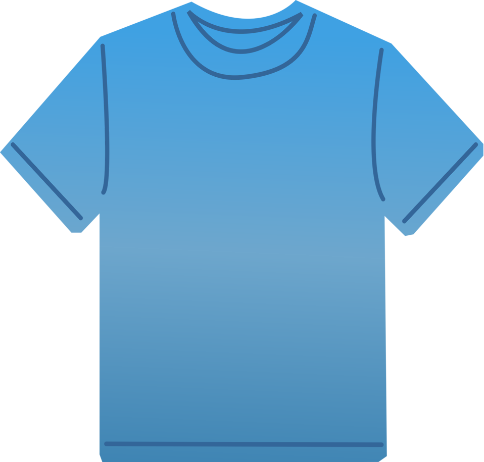 958x915 T Shirt Free Stock Photo Illustration Of A Blank Blue T Shirt