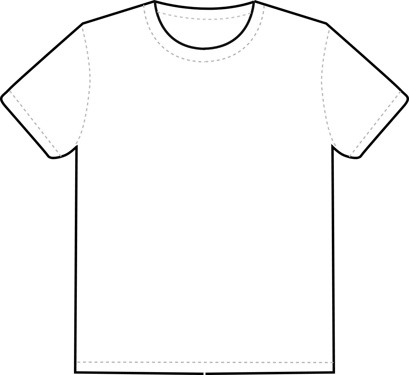 1421x1305 Blank T Shirt Template Clip Art Clipart