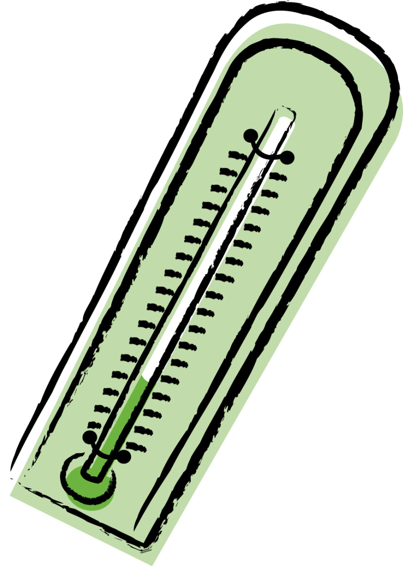 830x1165 Clip Art Thermometer