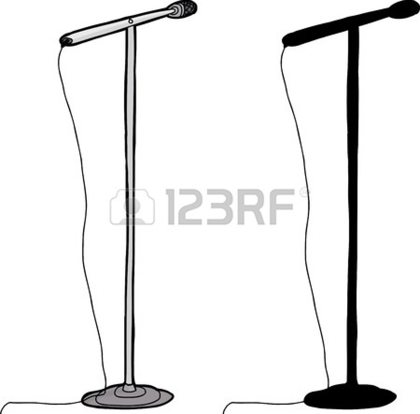 1350x1329 Microphone Stand Clipart